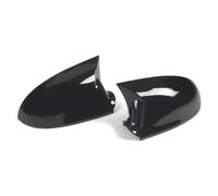 Rearview Housing Compatible With VW For Golf For Mk5 2003 2004 2005 2006 2007 2008 2009 Carbon Fiber Car Rearview Side Mirror Cover Sticker For Wing Cap Exterior Door Case Trim(Glossy Black)