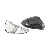 Rearview Housing Shell 2x Rearview Side Mirror Cover Caps Replacement for A4 B9 For Quattro For Sline For A5 S5 RS5 For Sportback Side Assist Side Wing Mirror Cover(Carbon with assist)(Carbon no