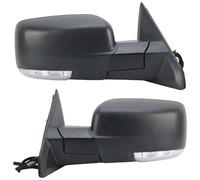 Rearview Mirror 10/9 Pin Rearview Mirror Assembly For Dodge For Ram 1500 2500 2013-2018 Textured Black Manual Folding Heated Mirror Car Accessories Rearview Side Mirror Assy(1pair)