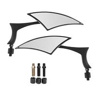 Rearview Mirror, 2 Pieces of 8mm/10mm Adjustable Rearview Mirror Universal Rod End Triangle Rearview Mirror Motorcycle Modification Replacement Parts auto