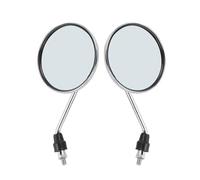 Rearview Mirror 2Pcs/Pair Motorcycle Back View Mirror Electric Bicycle Rearview Mirrors Moped Side Mirror 8mm Round