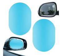 Rearview Mirror Anti Fog Glare Rainproof - Waterproof Rain Deflector Protector Anti Water Mist Wing | Clear Visibility Mirror Protective Set Sticker | universall Blue Sticker for Variety of Vehicles