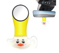 Rearview Mirror Aroma Pendant - Cute Character Diffuser Accessory Delivering Gentle Circulation Fragrance Boost Inside Vehicle Cabin Environment | For Roadtrip Urban Commute Interior Setting