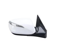 Rearview Mirror Assembly 6 Pins Rearview Mirror Assembly Heated Manual Folding White Side Mirror For Hyundai For Santa Fe MK3 DM 12-15(1pc right)
