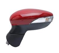 Rearview Mirror Assembly Car Accessories 6 Wire Door Mirror Assembly For Fiesta 2008 2009 2010 2011 2012 Magic Red ESC Lighted Heated Side Mirror(Right)
