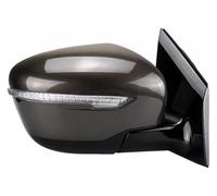 rearview mirror assembly For Nissan For Murano 2015-2019 Auto With Camera Power Folding Flash Warning Light Car Side Rear View Complete Wing Mirrors(9 Wire Right Brown)