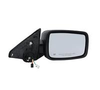 Rearview Mirror Assembly Textured Black Power Folding Dual Lamps Side For Dodge For Ram 1500 2500 3500 13-18 Door Wing Mirror Assembly(1pc right)