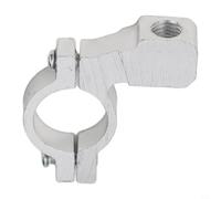Rearview Mirror Bracket 10mm Thread Dia for Motorcycle - Adjustable Handlebar Mount Clamp 22mm Tube Fit High Definition Mirror Gear(Silver)