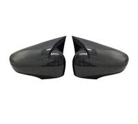 Rearview Mirror Cap Compatible With Clio 4 2012 2013 2014 2015 2016 2017 2018 2019 Car Accessories Shiny Piano Black Tuning For Sport Side Mirror Cover(Carbon fiber pattern)