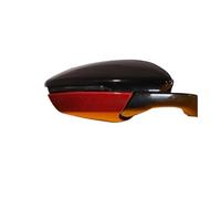 Rearview Mirror Caps For Lotus For Emira 2022 2023 Real Carbon Fiber Rar View Shell Caps Car Side Wing Rearview Mirror Cover Trim Accessories(Style B RED 2PCS)