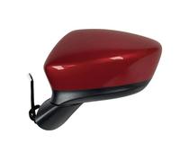 Rearview Mirror Car 8Pins Rear View Mirror Assembly For Mazda CX5 2012-2015 Auto Electric Folding Steering Lamp Lens Adjustment Lens Demisting Wing Mirror Electric(Red,Left)