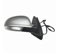 Rearview Mirror Car Rear View Mirror Assembly Electric Adjustment Lens Heating Steering Lamp For Jetta MK5 2005-2011 Auto Accessory 1K1857508BG Wing Mirror Electric(Silvery R)