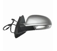 Rearview Mirror Car Rear View Mirror Assembly Electric Adjustment Lens Heating Steering Lamp For Jetta MK5 2005-2011 Auto Accessory 1K1857508BG Wing Mirror Electric(Silvery L)