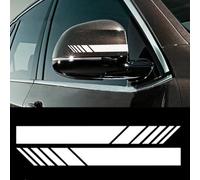 Rearview Mirror Car Sticker,Compatible with Skoda Octavia Fabia Superb Rapid Yeti Spaceback Joyste Jeti,Auto Parts,white
