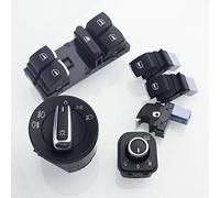 Rearview Mirror Control Switch 8pcs/lot Window Headlight Auto Mirror Tailgate Fuel Door Switch/Fit For VW Passat B6 Tiguan 3C0962125B 5ND959565A 5ND941431B(D)