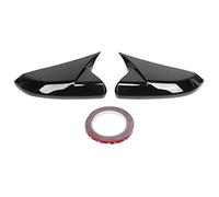 Rearview Mirror Cover Caps for 10th 2016-2020, Glossy Black Add - On - Aerodynamic Design, Precise Fit, Easy Installation with Double - Sided Tape