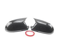 Rearview Mirror Cover For A4 S4 For A5 S5 B8 8K For A6 S6 4F C6 For A8 S8 D3 For Q3 SQ3 For A3 8P Carbon Look Black Horn Add On Side Rear View Mirror Cap Cover Rear View Cap(Carbon Fiber Look)