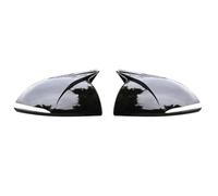 Rearview Mirror Cover For Hyundai For Sonata For DN8 2020 2021 Rearview Mirror Cover Side Reversing Horn Rear View Trim Rear View Cap(Bright black)