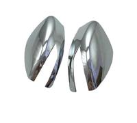 Rearview Mirror Cover For Nissan For Sentra B17 7th Gen For Pulsar 2013-2019 For Sylphy 3rd Gen Car Door Side Wing Fender Rearview Back Mirror Cap Trim CLVCCZTZGW(16-19 silver 2pcs)
