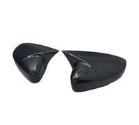 Rearview Mirror Cover For Polo MK5 6R 6C 2009 2010 2011 2012 2013 2014 2015 2016 2017 2 Pcs ABS OX Horn Style Exterior Side Rearview Wing Mirror Cover Caps Shell Side Wing Mirror Cover(Carbon fiber pa