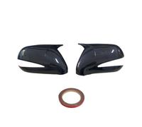Rearview Mirror Cover Pair Car Side Rearview Mirror Cover For IS IS250 IS350 2006-2012 LHD Glossy Black/Carbon Look Wing Caps Trims US/EU