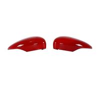 Rearview Mirror Cover Side Wing Trim Clip-on Decor Cap Car Refit For Ford For Fiesta MK7 2009 2010 2011-2017 CYPMDW(Glossy Red 1 Pair)