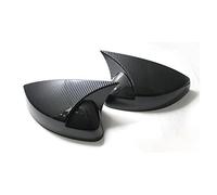 Rearview Mirror Covers For A3 For S3 For 8V For RS3 2013-2019 RearView Mirror Case Cover Carbon Fiber Pattern Or Black Side Mirror Caps(Carbon pattern)