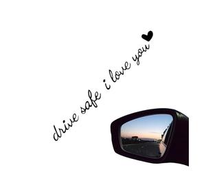 Rearview Mirror Decal | Drive Safe I Love You Rearview Mirror Decal | Cute Vehicle Accessories for Dashboard Windshield Window Scooters SUV Truck Sedans Automotive Highway Daily