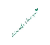 Rearview Mirror Decal | Drive Safe I Love You Rearview Mirror Decal - Waterproof Interior Decor for Automotive Vehicle Dashboard Window Daily Long Trip Night Driving Drivers Birthday