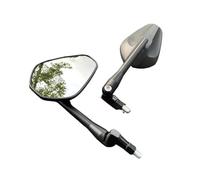 Rearview Mirror Foldable Motorcycle Rearview Mirror 2pcs Oval 10MM Scooter E-Bike Rear View Back Side Convex Side Mirrors(B)