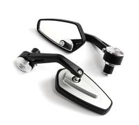 Rearview mirror For RC 390 125 750 250 For MSX125 For CB 500 F Motorcycle Universal 7/8" 22mm Handlebar Bar End Rear View Si Mirror Side Mirror(Silver)