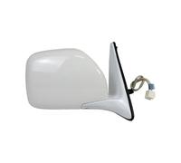 Rearview Mirror For Toyota For Land For Cruiser LC100 4500 4700 LX470 1998-2007 Car Exterior Door Rearview Side Mirror Assy 3 Wire Electric Folding Rearview Side Mirror Assy(White L)