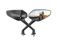 Rearview Mirror For Transalp Xl600 Xl650 For Xlv 600 650 700 For Transalp Ultimate Durability Carbon Fiber Antiglare For Off-Road Rearview Mirrors(2)