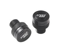 Rearview Mirror For Triumph Speed 400 Scrambler 400X Mirror Hole Plugs(Black)