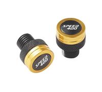 Rearview Mirror For Triumph Speed 400 Scrambler 400X Mirror Hole Plugs(Gold)
