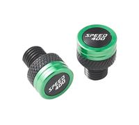 Rearview Mirror For Triumph Speed 400 Scrambler 400X Mirror Hole Plugs(Green)