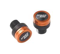 Rearview Mirror For Triumph Speed 400 Scrambler 400X Mirror Hole Plugs(Orange)