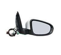 rearview mirror For VW For Golf 6 For MK6 6 Pins Rearview Side Mirror Assembly White Manual Folding Turn Signal Light Wing Mirror(1pc R)