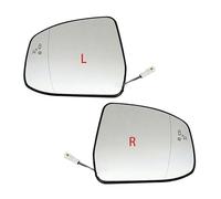 Rearview Mirror Glass Auto Accessories For Focus MK2 MK3 For Mondeo MK4 Door Wing Heating The Car Side Mirror Glass Blind Spot Warning Wing Mirror Glass(Pair(L R))