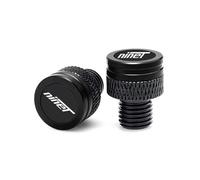 rearview mirror hole cover screws M10×1.25 Mirror For RNINET Motorcycle CNC Rearview Side Mirror Hole Cap Plug Accessories(Black)
