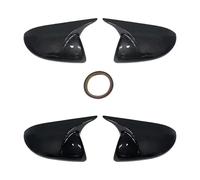 Rearview Mirror Housing For Mazda 2 For Mazda 3 1.6 Side Rearview Mirror Cover Wing Mirror Cap With The Painted Color Rearview Mirror Cover(Carbon fiber pattern)