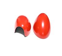 Rearview Mirror Housing For Mini for Cooper S for Hatchback Convertible R50 R52 R53 The Black Flag Rear View Mirror Covers Decoration Car Accessories(Red,Left Hand Drive)