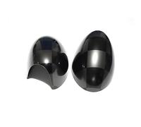 Rearview Mirror Housing For Mini for Cooper S for Hatchback Convertible R50 R52 R53 The Black Flag Rear View Mirror Covers Decoration Car Accessories(Black Checker,Left Hand Drive)