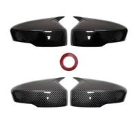 Rearview Mirror Housing For Mitsubishi For Eclipse For Cross 2018-2023 Outside Reverse Mirrors Cover Cap Wing Door Side Mirror Housing Shell Rearview Mirror Cover(Gloss Black)