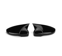 Rearview Mirror Housing For VW For JETTA MK6 For Volkswagen For Passat B7 Sciroco For Beetle CC For Eos Rearview Mirror Cover 2X Side Wing Caps(Glossy Black)