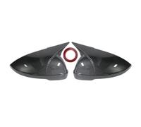 Rearview Mirror Housing For VW For Passat B8 2017-2019 Rearview Side Mirror Cover Wing Cap Exterior Door Rear View Case Trim Carbon Rearview Mirror Cover(Carbon fiber pattern)