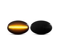 Rearview Mirror Indicator Light 2Pcs For Opel For Corsa C B For Astra F For Meriva A For Combo C B For Sintra For Tigra A For Vita Car Dynamic Side Marker Light Indicator Repeater Lamp(Dynamic Black)