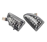 Rearview Mirror Indicator Light LED Dynamic Car Blinker Side Mirror Marker Turn Signal Lights Lamp For Smart For Fortwo 451 MK1 MKII 2007-2015(Fullstar Crystal)