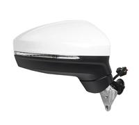 Rearview Mirror Left/Right Car 6/9Pin Side Mirror Assembly For VW For Tiguan 2016-2018 Auto Electric Adjustment Power Heated Fold Turn Signal Rear View Mirror Assembly(WHITE,6-Wire R)