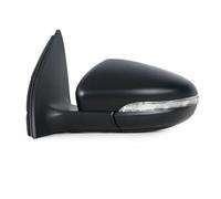 Rearview Mirror Left Right Car Rear View Mirror Assembly For VW For Golf 6 A6 MK6 2009-2013 Auto Mirror With Heated Rurn Aignal Lamp Rear View Mirror Assembly(Black,Left)